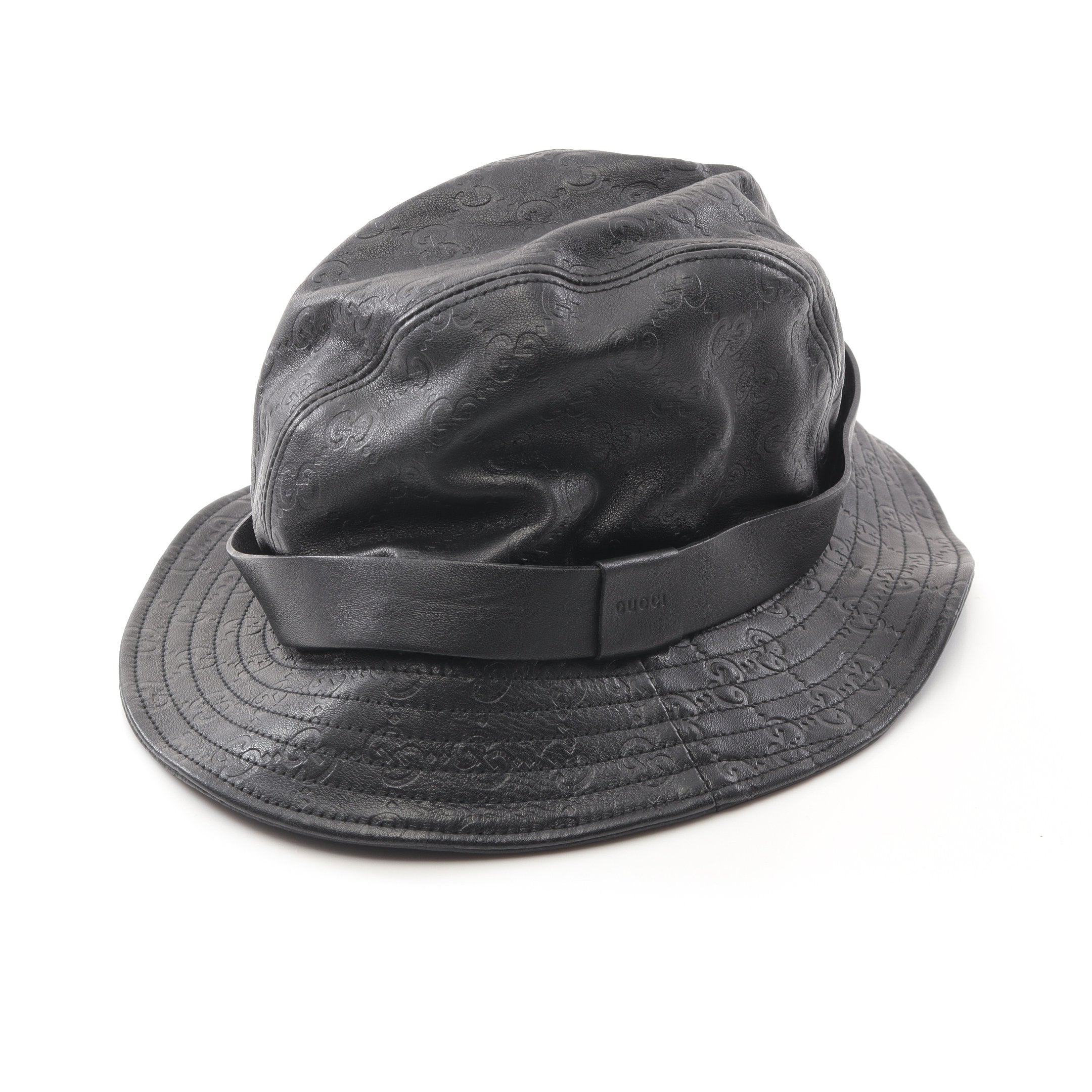 GUCCI ブラック バケットハット GUCCI ブラック バケットハット M