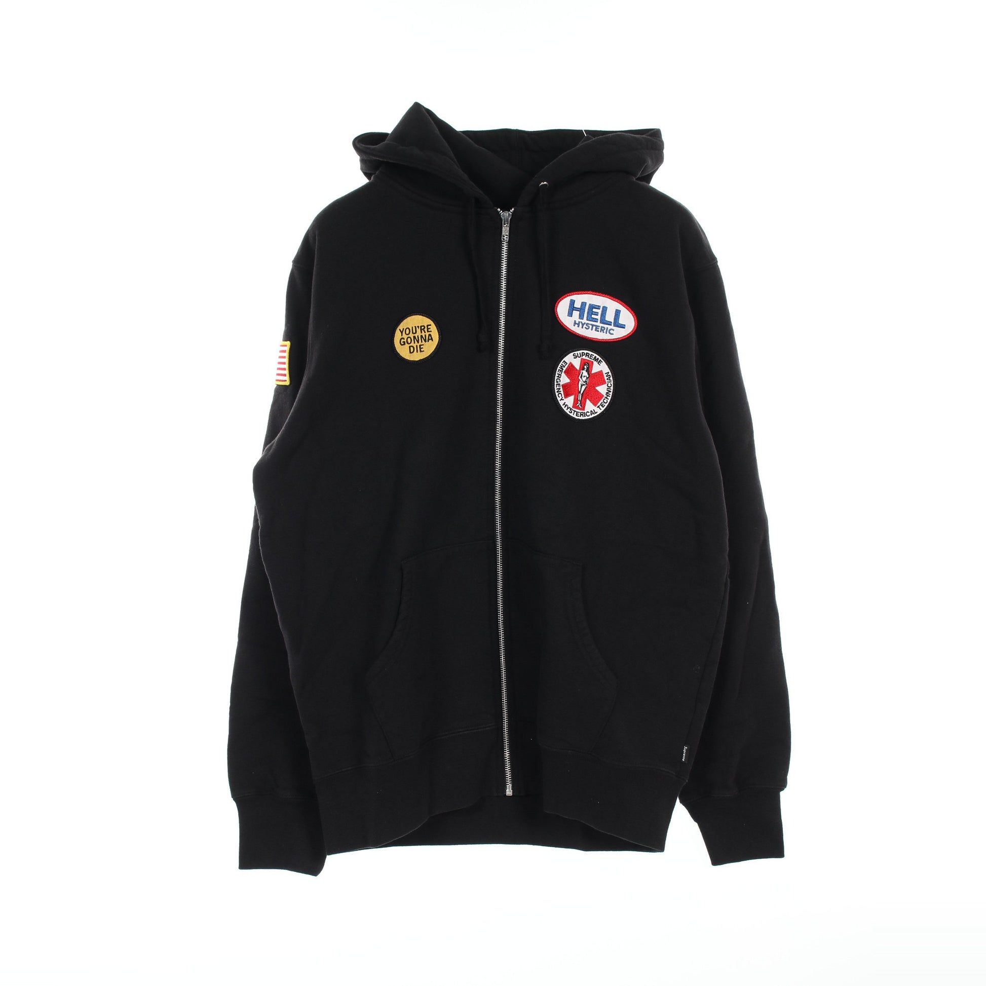 Supreme × Hysteric Glamour Patches Zip Up Sweatshirt ジップアップ 