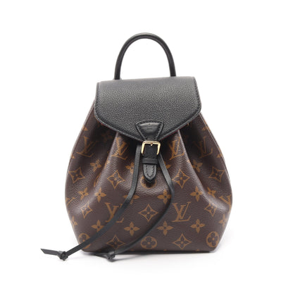 モンスリ NM BB モノグラム バックパック リュックサック PVC レザー ブラウン ブラック ルイヴィトン バッグ LOUIS VUITTON