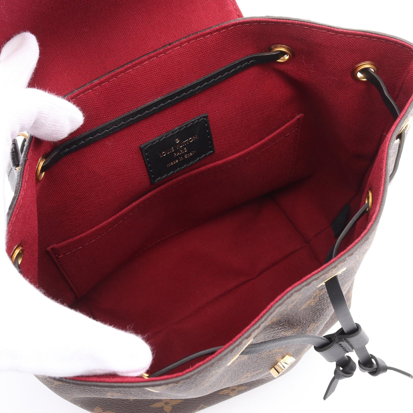 モンスリ NM BB モノグラム バックパック リュックサック PVC レザー ブラウン ブラック ルイヴィトン バッグ LOUIS VUITTON