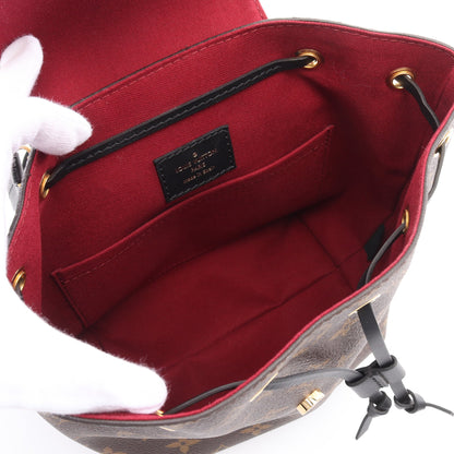 モンスリ NM BB モノグラム バックパック リュックサック PVC レザー ブラウン ブラック ルイヴィトン バッグ LOUIS VUITTON