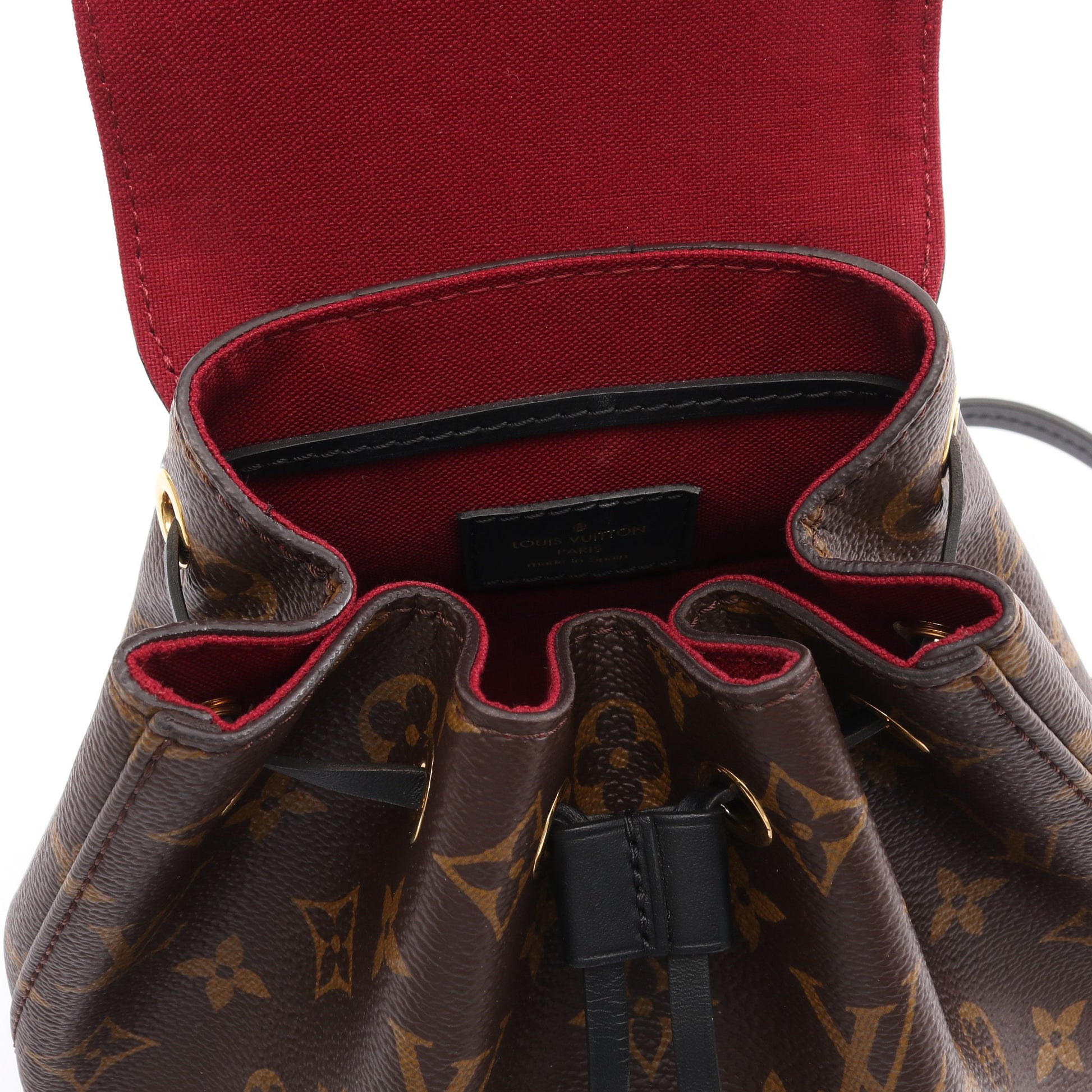 モンスリ NM BB モノグラム バックパック リュックサック PVC レザー ブラウン ブラック ルイヴィトン バッグ LOUIS VUITTON