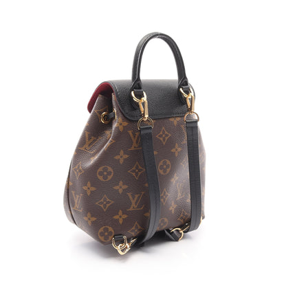モンスリ NM BB モノグラム バックパック リュックサック PVC レザー ブラウン ブラック ルイヴィトン バッグ LOUIS VUITTON