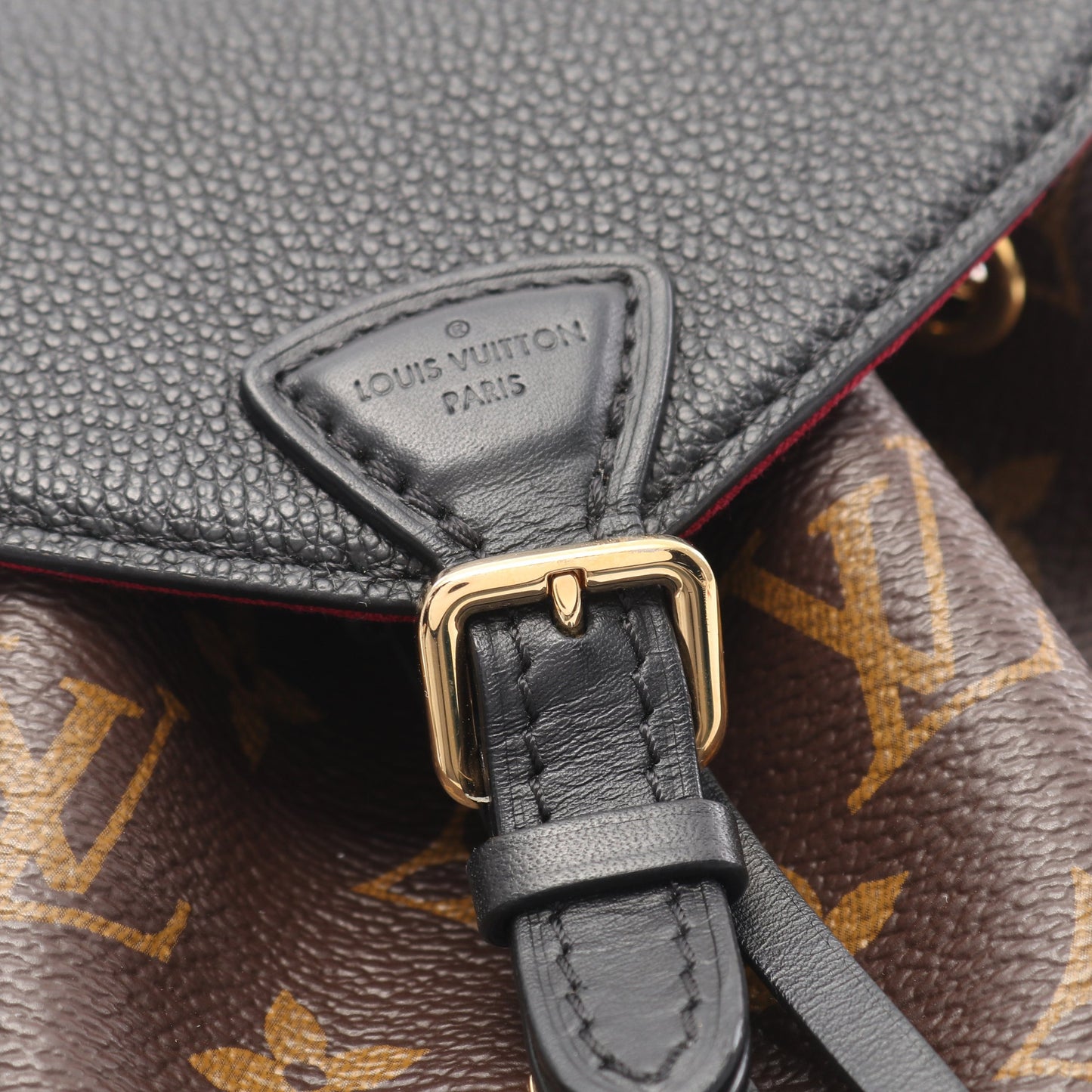 モンスリ NM BB モノグラム バックパック リュックサック PVC レザー ブラウン ブラック ルイヴィトン バッグ LOUIS VUITTON