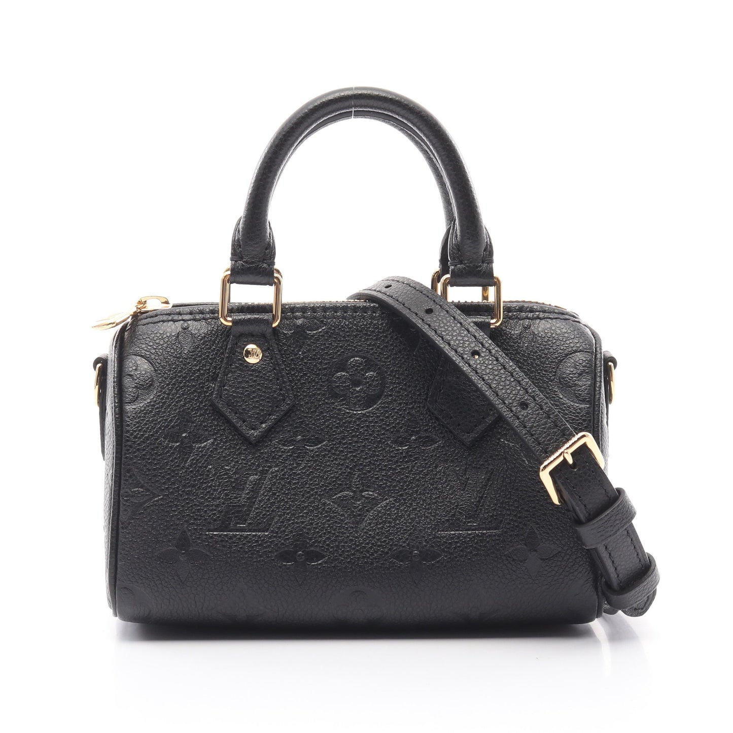 ナノスピーディ モノグラムアンプラント ノワール ハンドバッグ レザー ブラック 2WAY ルイヴィトン バッグ LOUIS VUITTON