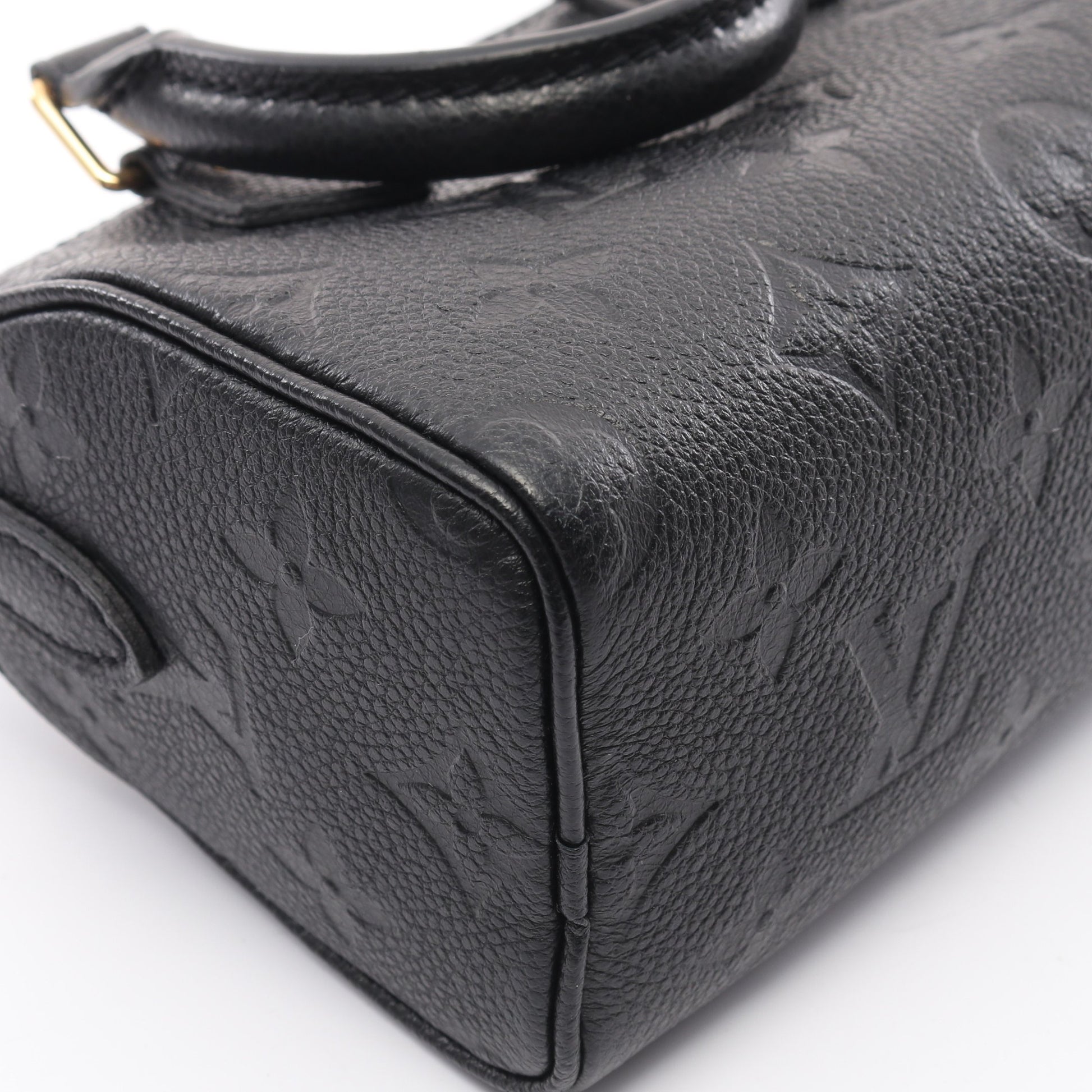 ナノスピーディ モノグラムアンプラント ノワール ハンドバッグ レザー ブラック 2WAY ルイヴィトン バッグ LOUIS VUITTON