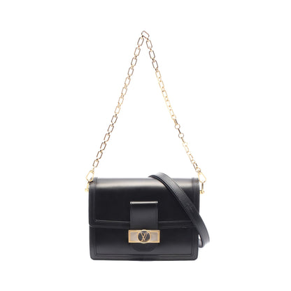 ドーフィーヌMM LVロック ノワール チェーンショルダーバッグ レザー ブラック ルイヴィトン バッグ LOUIS VUITTON