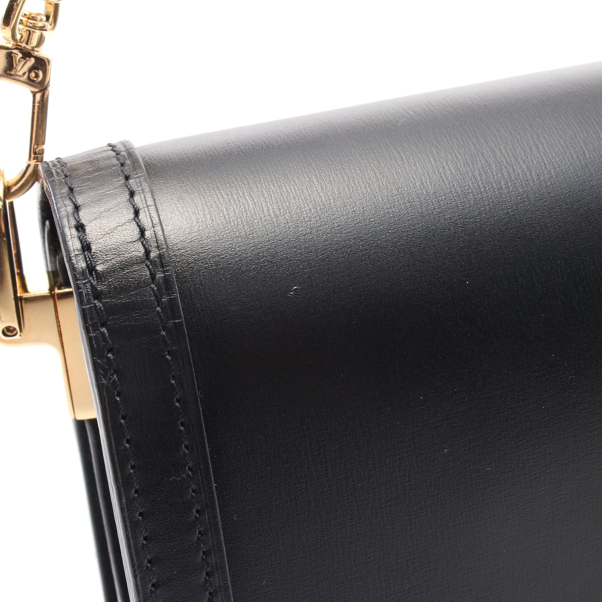 ドーフィーヌMM LVロック ノワール チェーンショルダーバッグ レザー ブラック ルイヴィトン バッグ LOUIS VUITTON