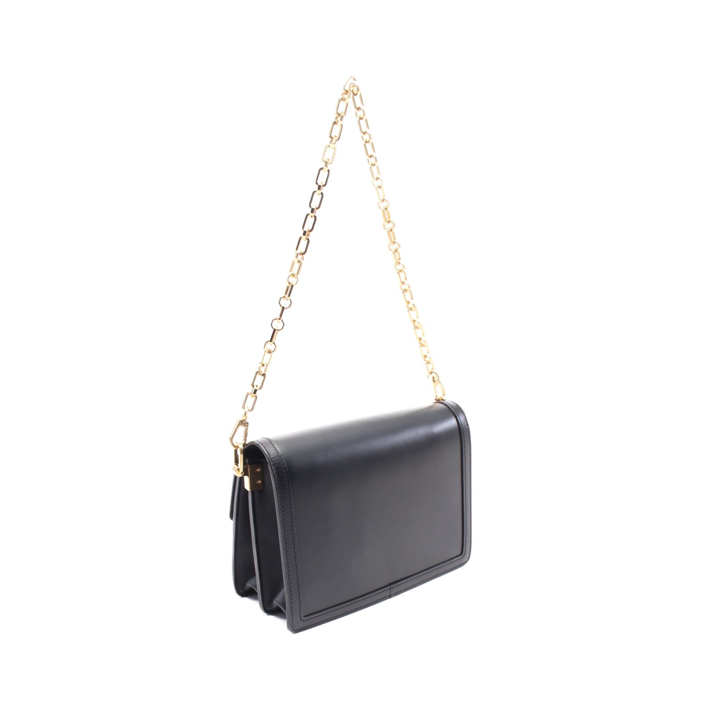 ドーフィーヌMM LVロック ノワール チェーンショルダーバッグ レザー ブラック ルイヴィトン バッグ LOUIS VUITTON