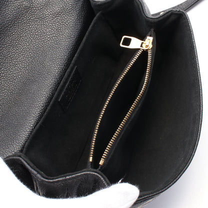 ポシェットメティス EW バイカラーモノグラムアンプラント ハンドバッグ レザー ブラック アイボリー 2WAY ルイヴィトン バッグ LOUIS VUITTON