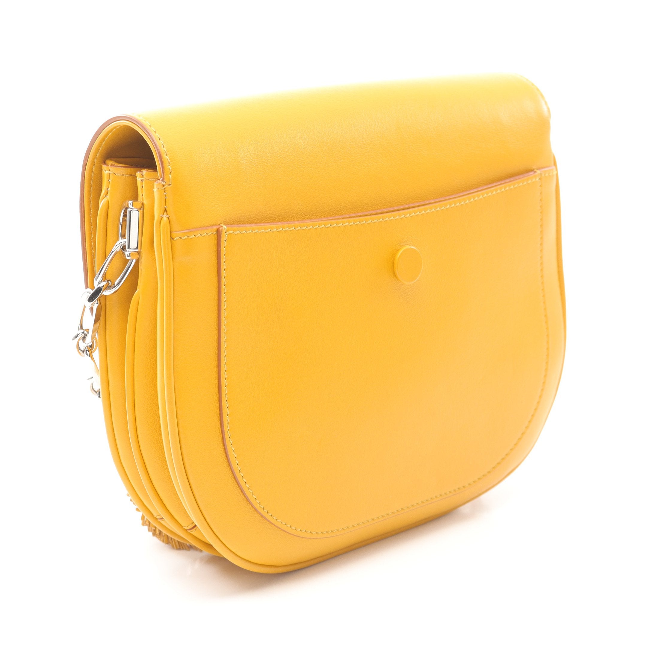 未使用品TOD‘S トッズ　ショルダー　ダブルTリング　チェーン　タッセル　黄色 ダブルTリング タッセル チェーンショルダーバッグ レザー イエロー