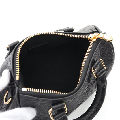ナノスピーディ モノグラムアンプラント ノワール ハンドバッグ レザー ブラック 2WAY ルイヴィトン バッグ LOUIS VUITTON