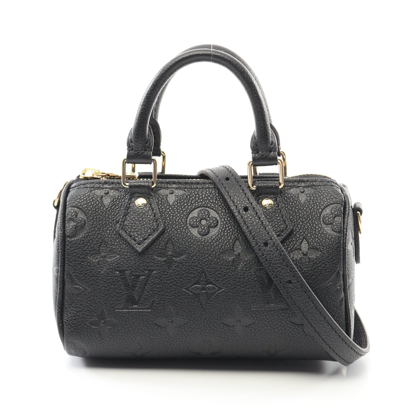 ナノスピーディ モノグラムアンプラント ノワール ハンドバッグ レザー ブラック 2WAY ルイヴィトン バッグ LOUIS VUITTON