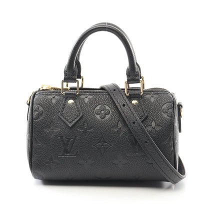 ナノスピーディ モノグラムアンプラント ノワール ハンドバッグ レザー ブラック 2WAY ルイヴィトン バッグ LOUIS VUITTON