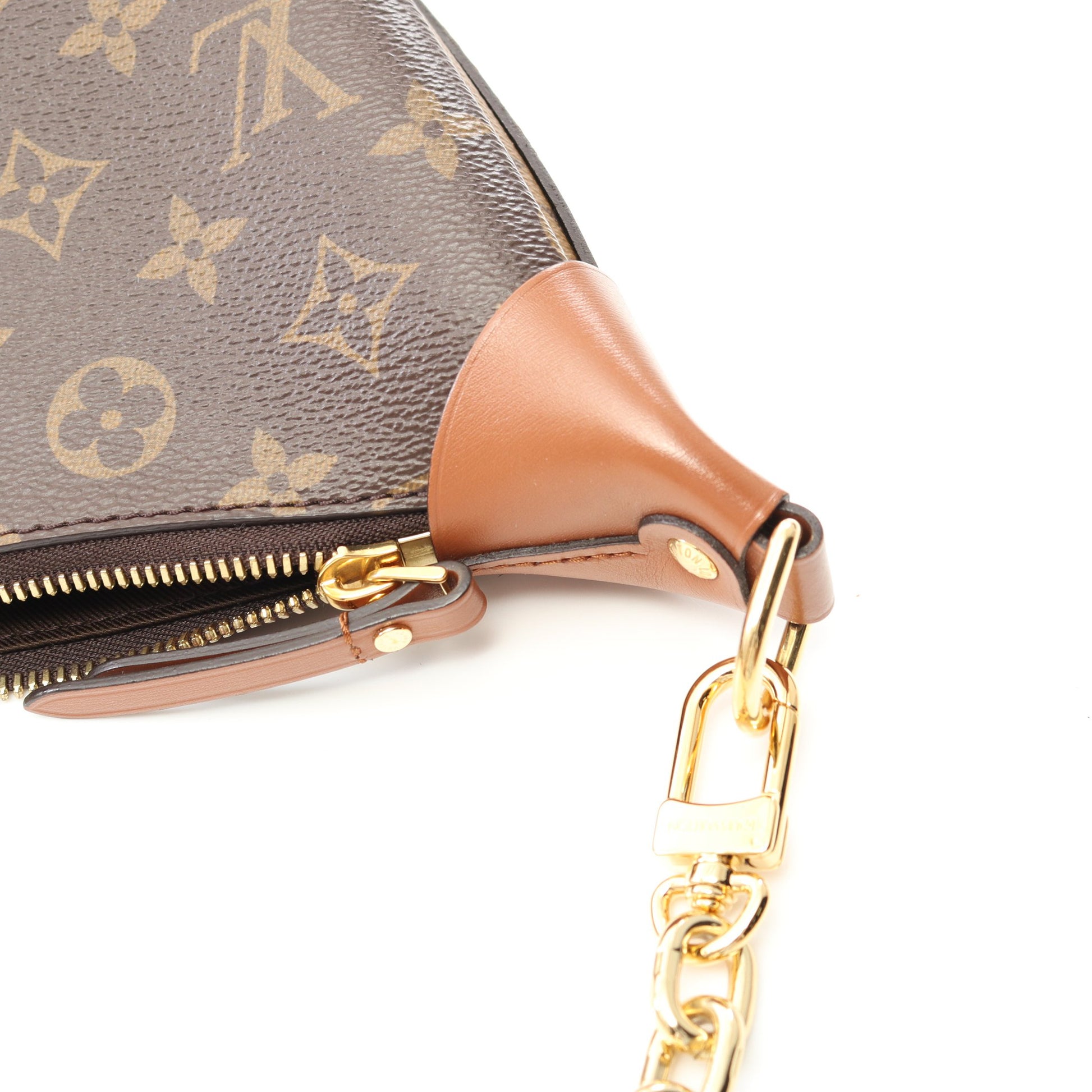 ループ ホーボー モノグラムリバース ショルダーバッグ PVC レザー ブラウン ライトブラウン ルイヴィトン バッグ LOUIS VUITTON