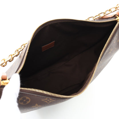 ループ ホーボー モノグラムリバース ショルダーバッグ PVC レザー ブラウン ライトブラウン ルイヴィトン バッグ LOUIS VUITTON