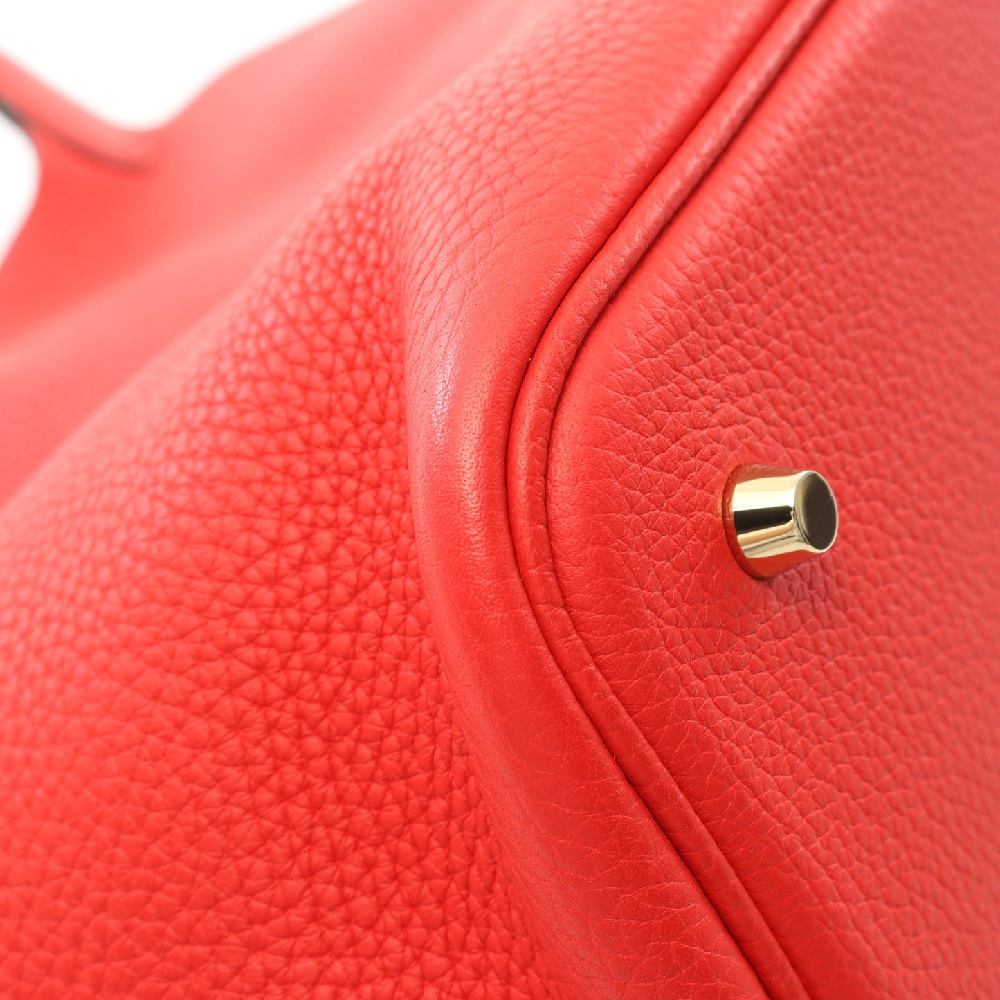 ピコタンロックMM ルージュトマト ハンドバッグ トリヨンクレマンス レッド ゴールド金具 D刻印 エルメス バッグ HERMES