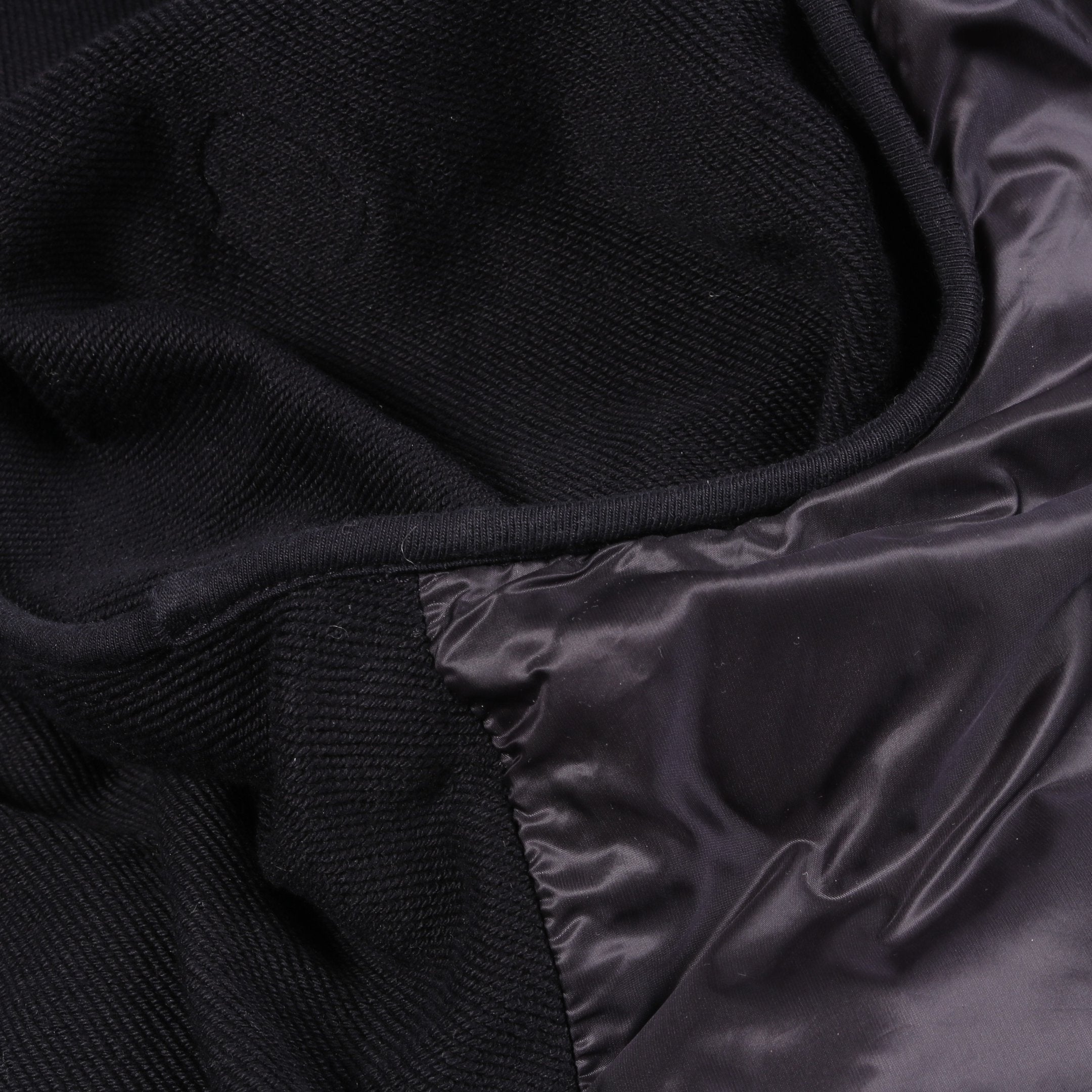 ジップアップパーカー ダウンジャケット ナイロン コットン ネイビー