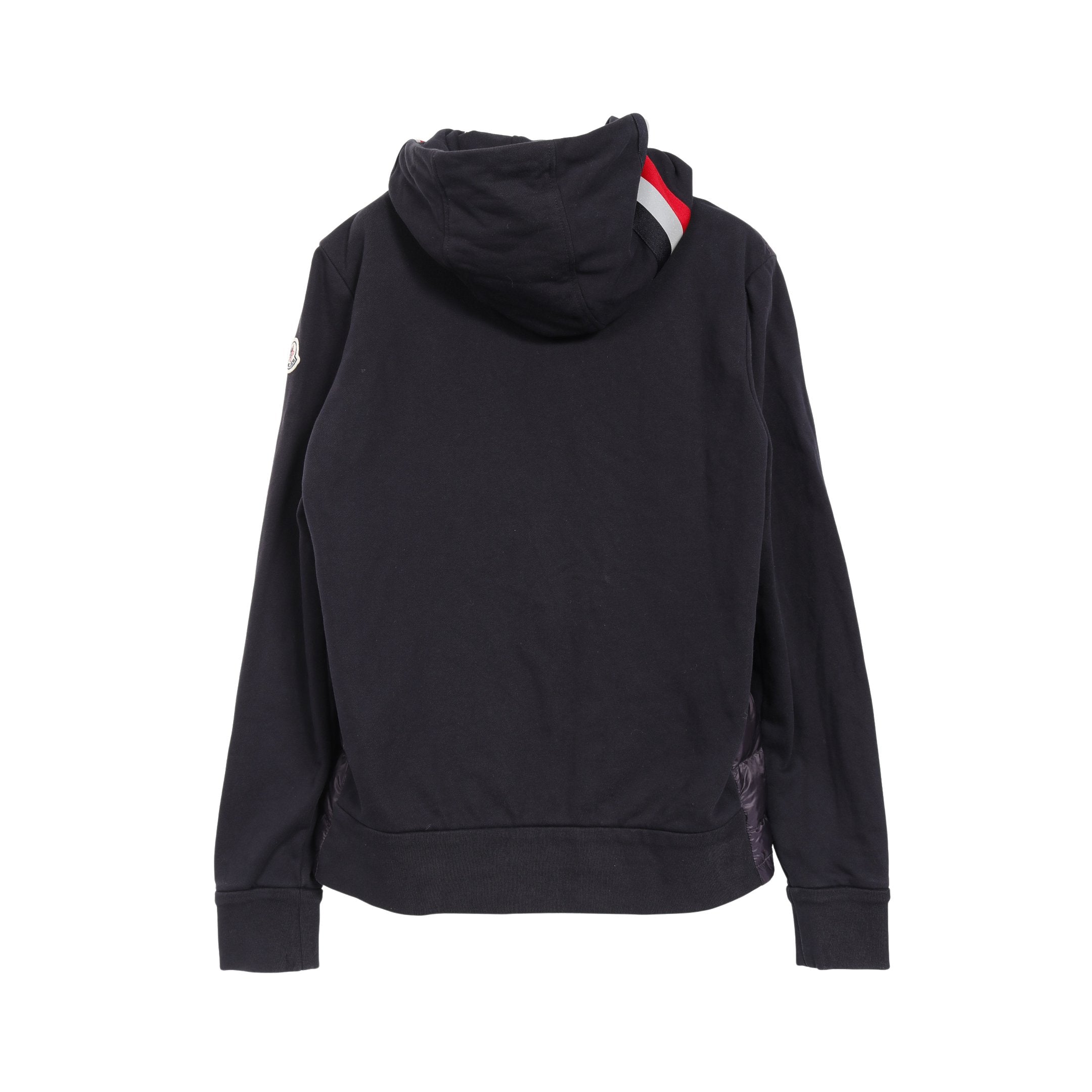 ジップアップパーカー ダウンジャケット ナイロン コットン ネイビー