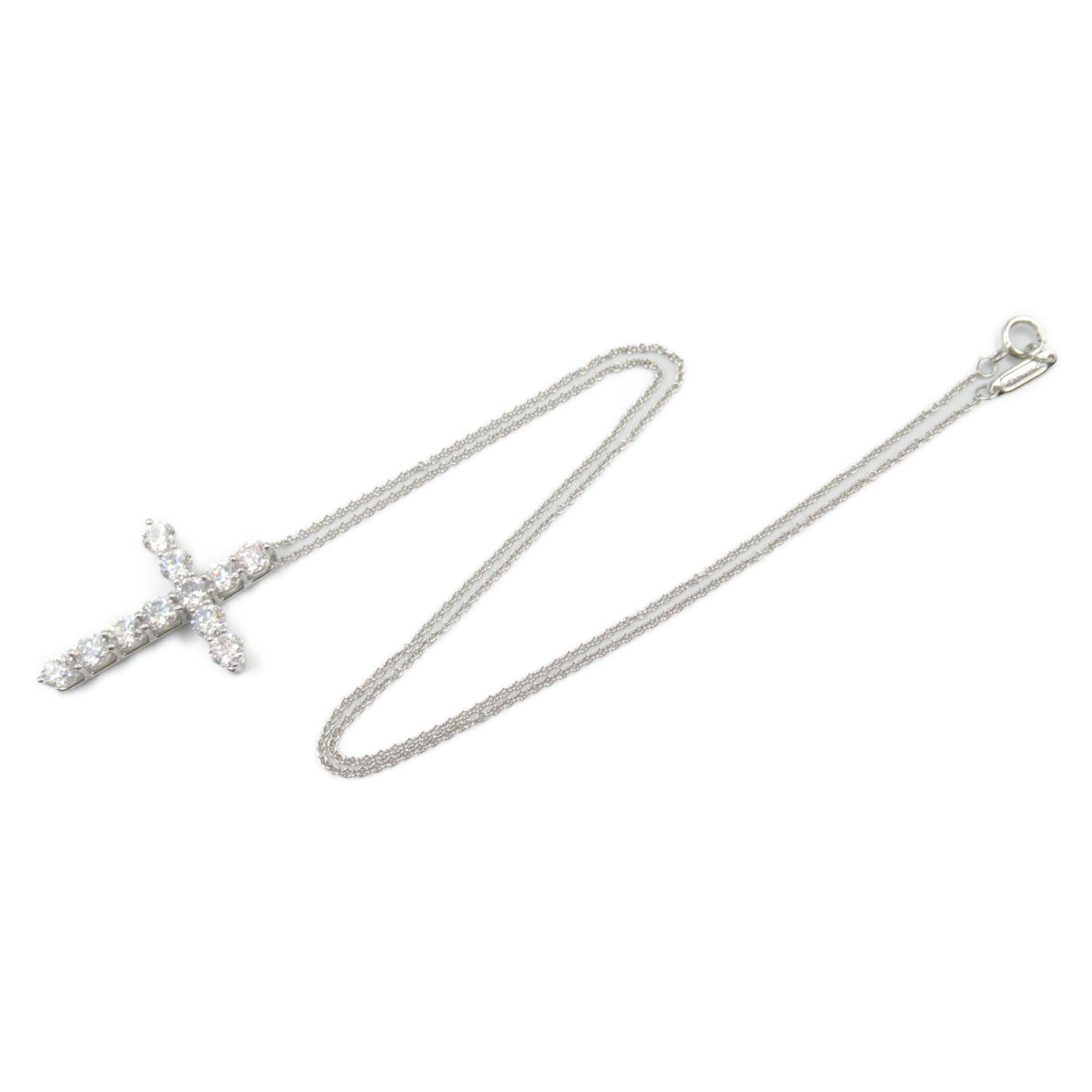 ラージクロス ダイヤ ネックレス ネックレス Pt950プラチナ ダイヤモンド クリア ティファニー アクセサリー TIFFANY & Co.