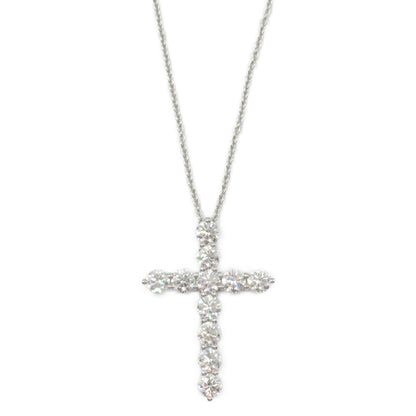 ラージクロス ダイヤ ネックレス ネックレス Pt950プラチナ ダイヤモンド クリア ティファニー アクセサリー TIFFANY & Co.