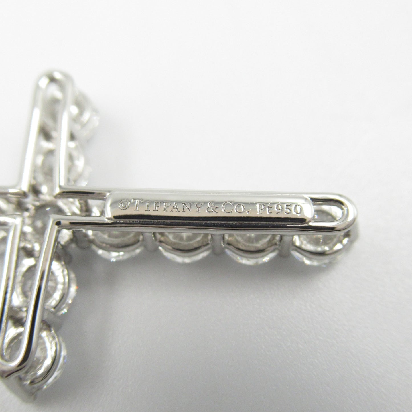 ラージクロス ダイヤ ネックレス ネックレス Pt950プラチナ ダイヤモンド クリア ティファニー アクセサリー TIFFANY & Co.