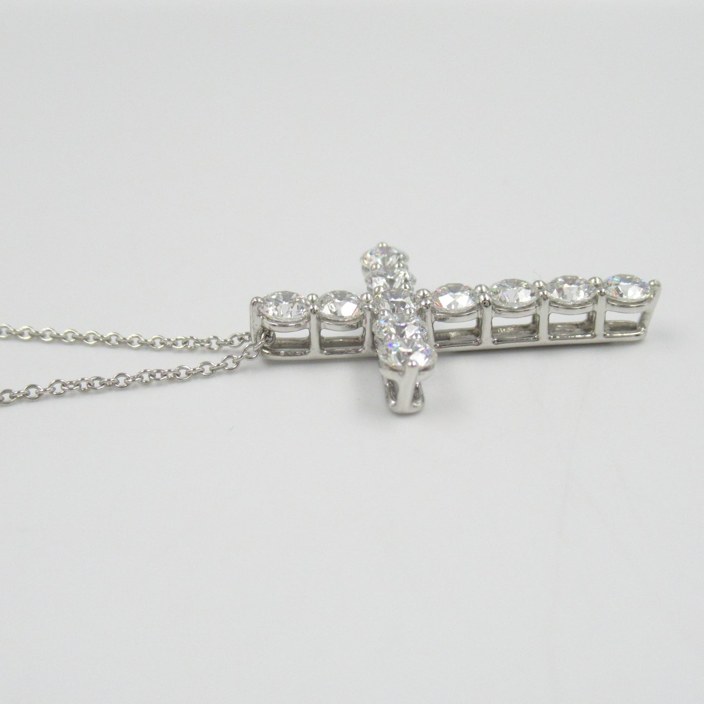 ラージクロス ダイヤ ネックレス ネックレス Pt950プラチナ ダイヤモンド クリア ティファニー アクセサリー TIFFANY & Co.
