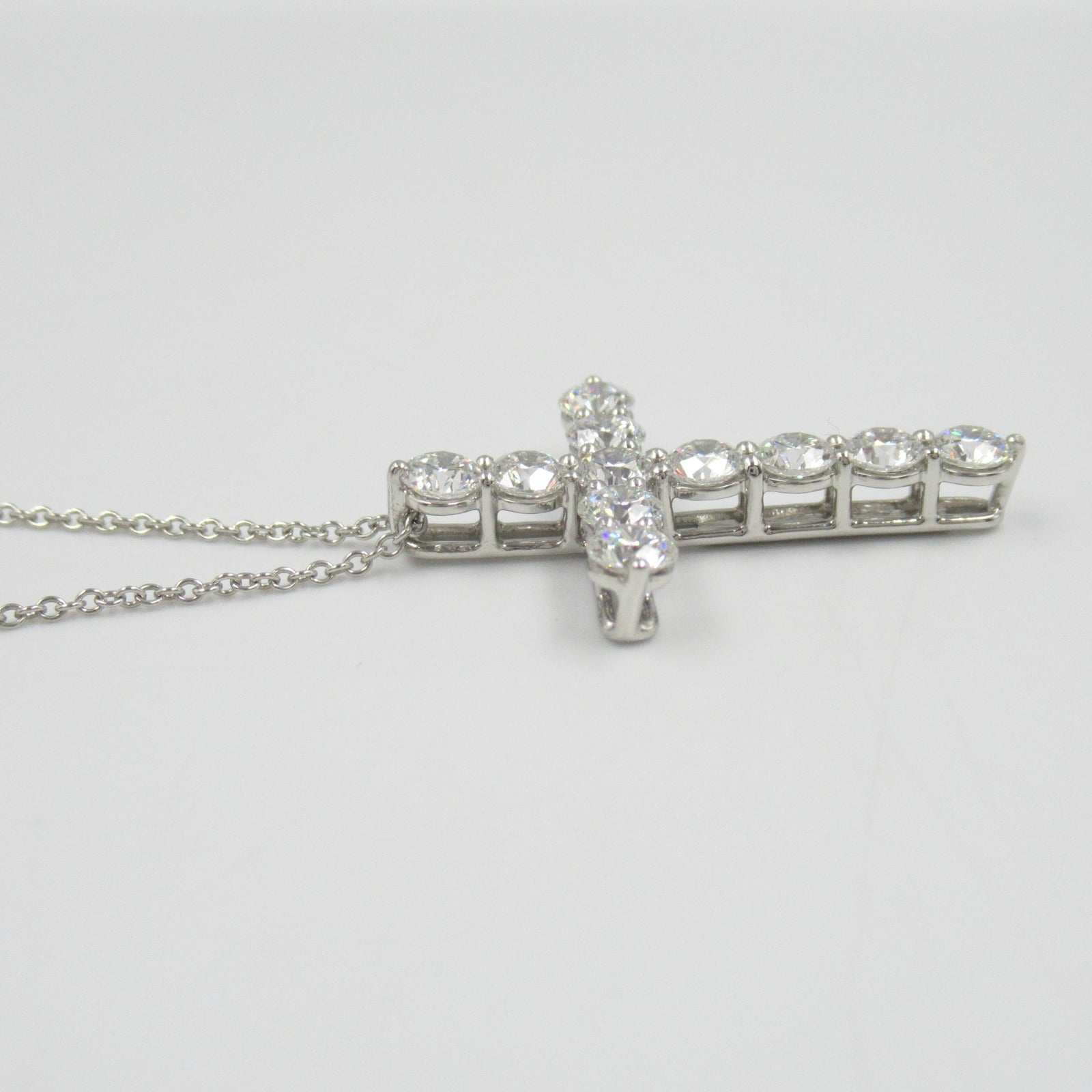 ラージクロス ダイヤ ネックレス ネックレス Pt950プラチナ ダイヤモンド クリア ティファニー アクセサリー TIFFANY & Co.