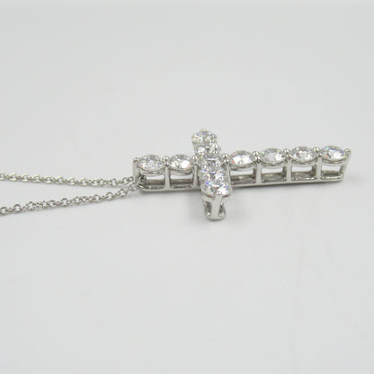 ラージクロス ダイヤ ネックレス ネックレス Pt950プラチナ ダイヤモンド クリア ティファニー アクセサリー TIFFANY & Co.