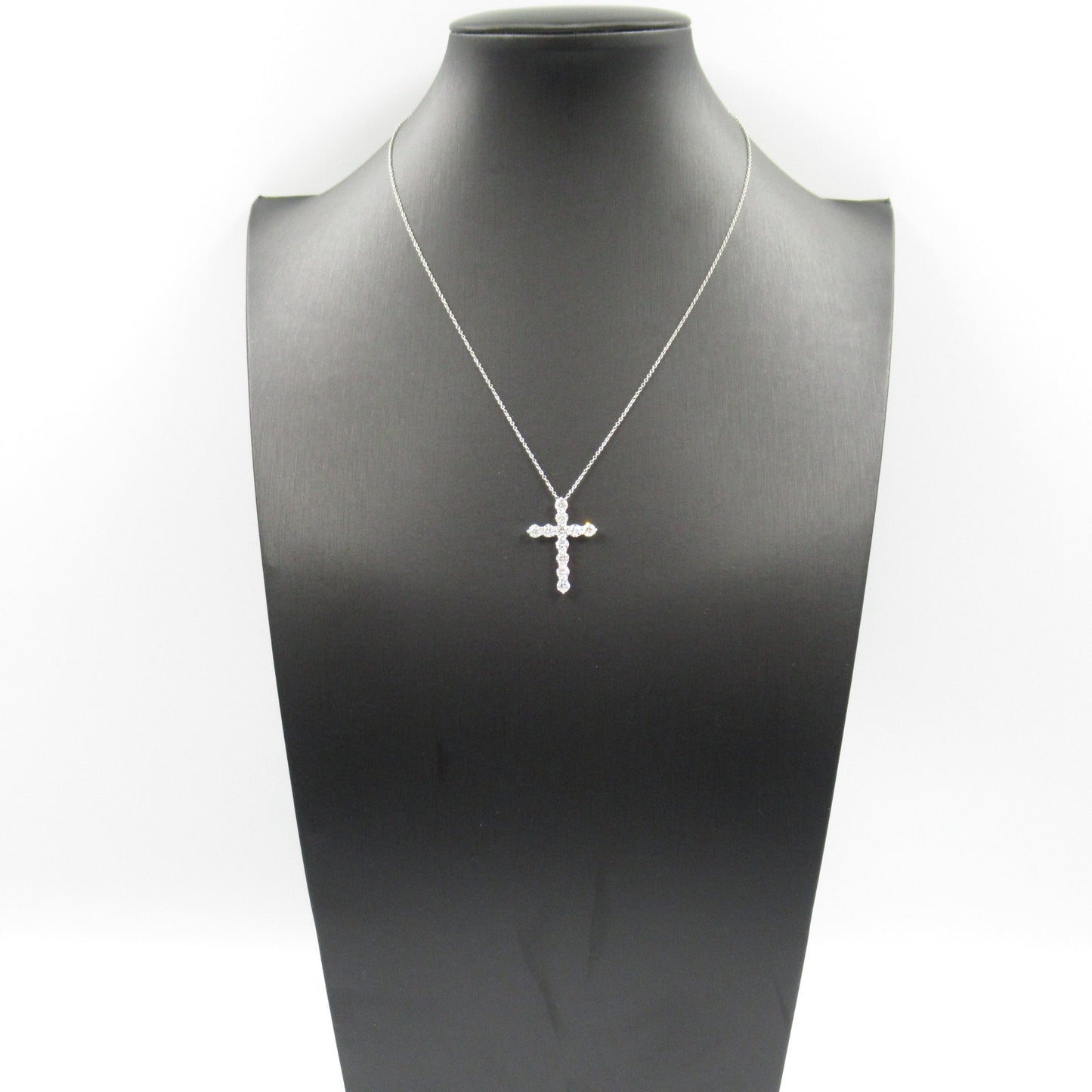 ラージクロス ダイヤ ネックレス ネックレス Pt950プラチナ ダイヤモンド クリア ティファニー アクセサリー TIFFANY & Co.