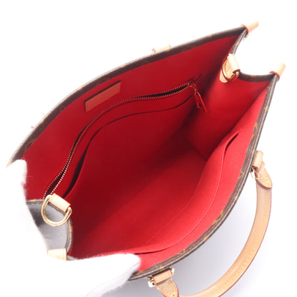 サックプラPM モノグラム ハンドバッグ トートバッグ PVC レザー ブラウン 2WAY ルイヴィトン バッグ LOUIS VUITTON