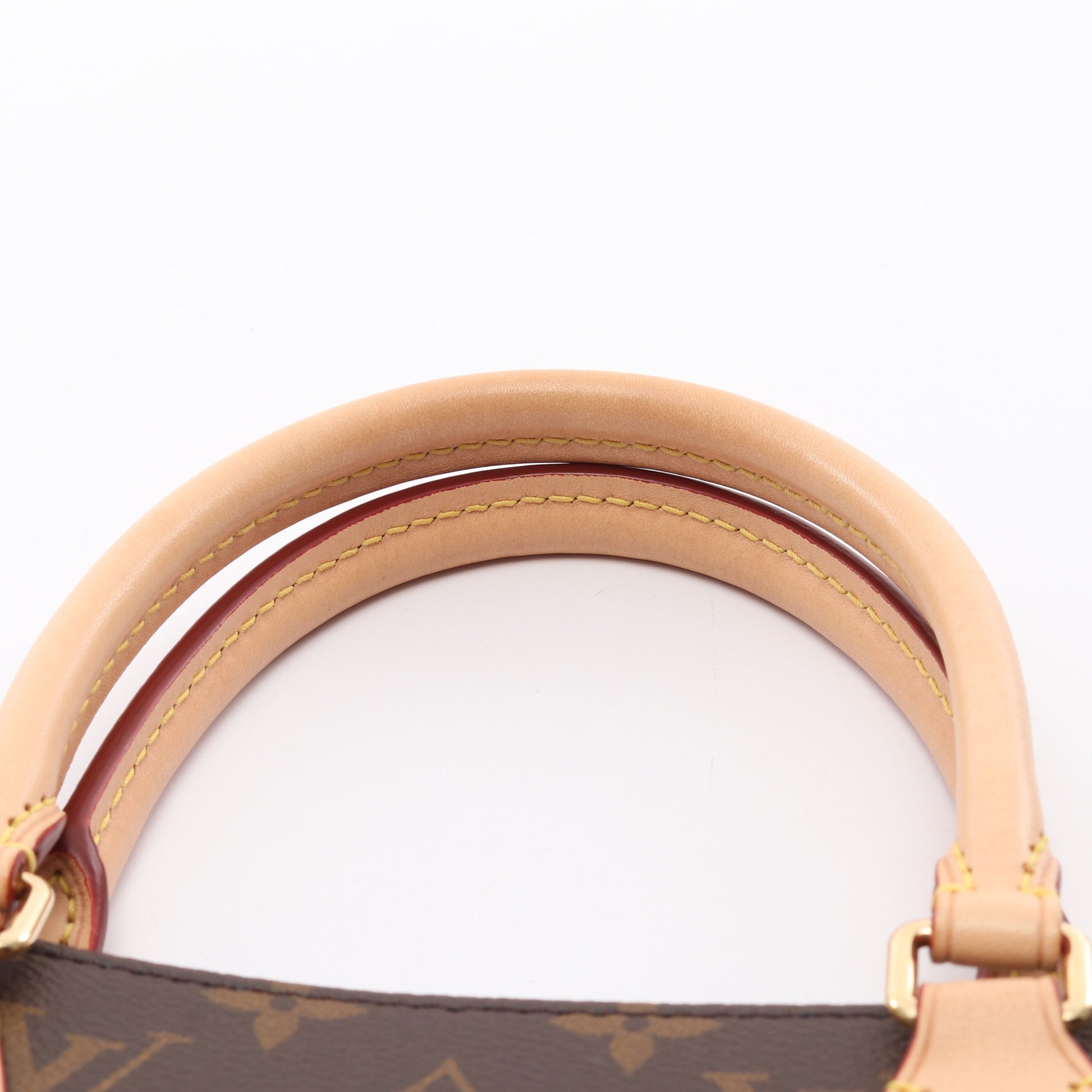 サックプラPM モノグラム ハンドバッグ トートバッグ PVC レザー ブラウン 2WAY ルイヴィトン バッグ LOUIS VUITTON
