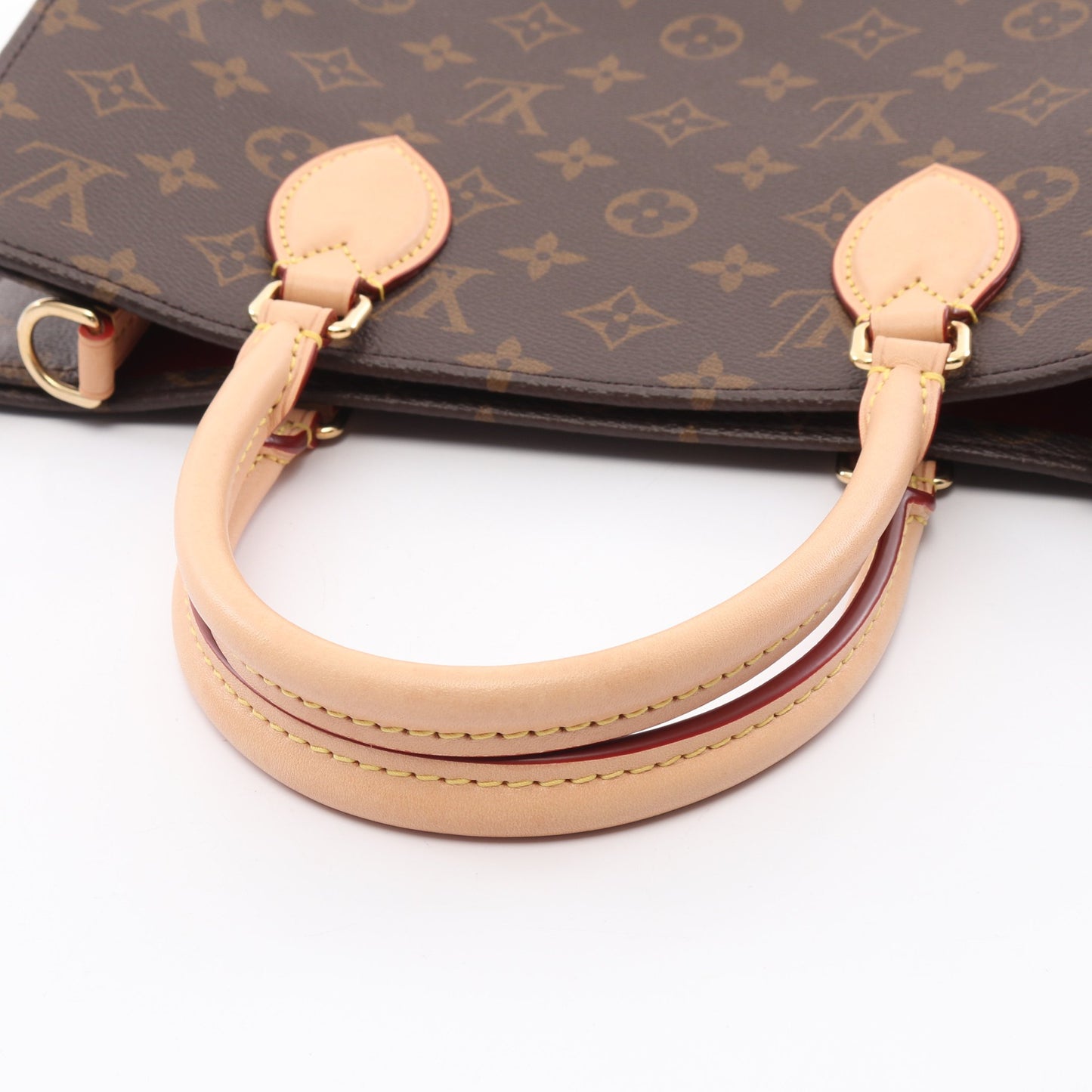 サックプラPM モノグラム ハンドバッグ トートバッグ PVC レザー ブラウン 2WAY ルイヴィトン バッグ LOUIS VUITTON