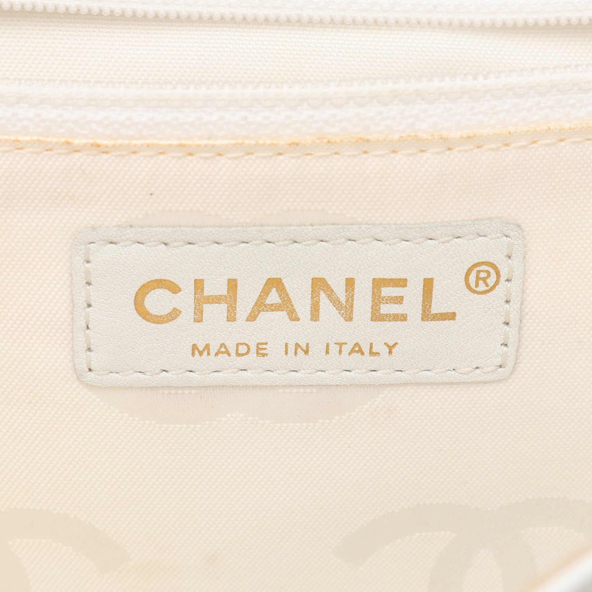 ワイルドステッチ トップハンドル ハンドバッグ レザー ホワイト ゴールド金具 シャネル バッグ CHANEL