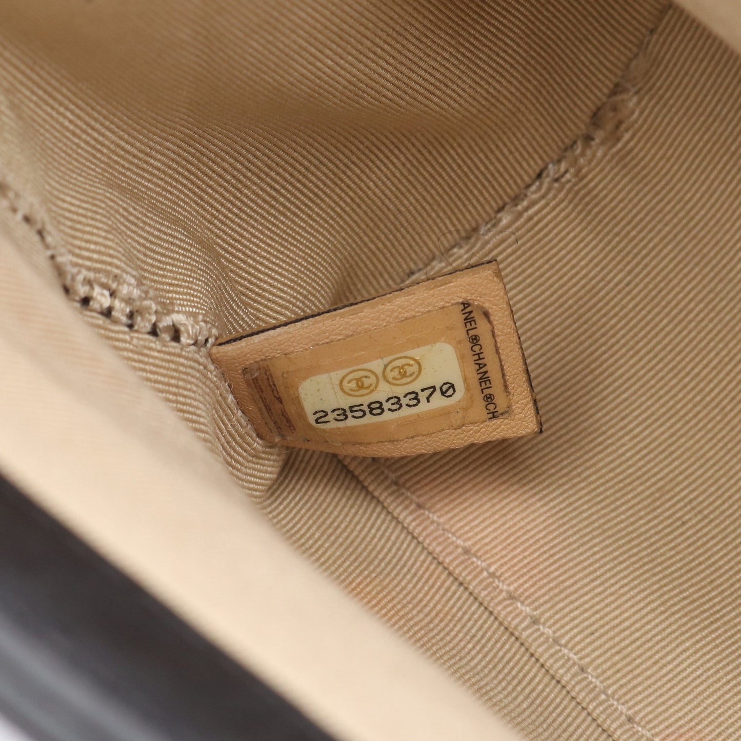 マトラッセ クリックラベル チェーンショルダーバッグ レザー ブラック ゴールド金具 2WAY シャネル バッグ CHANEL