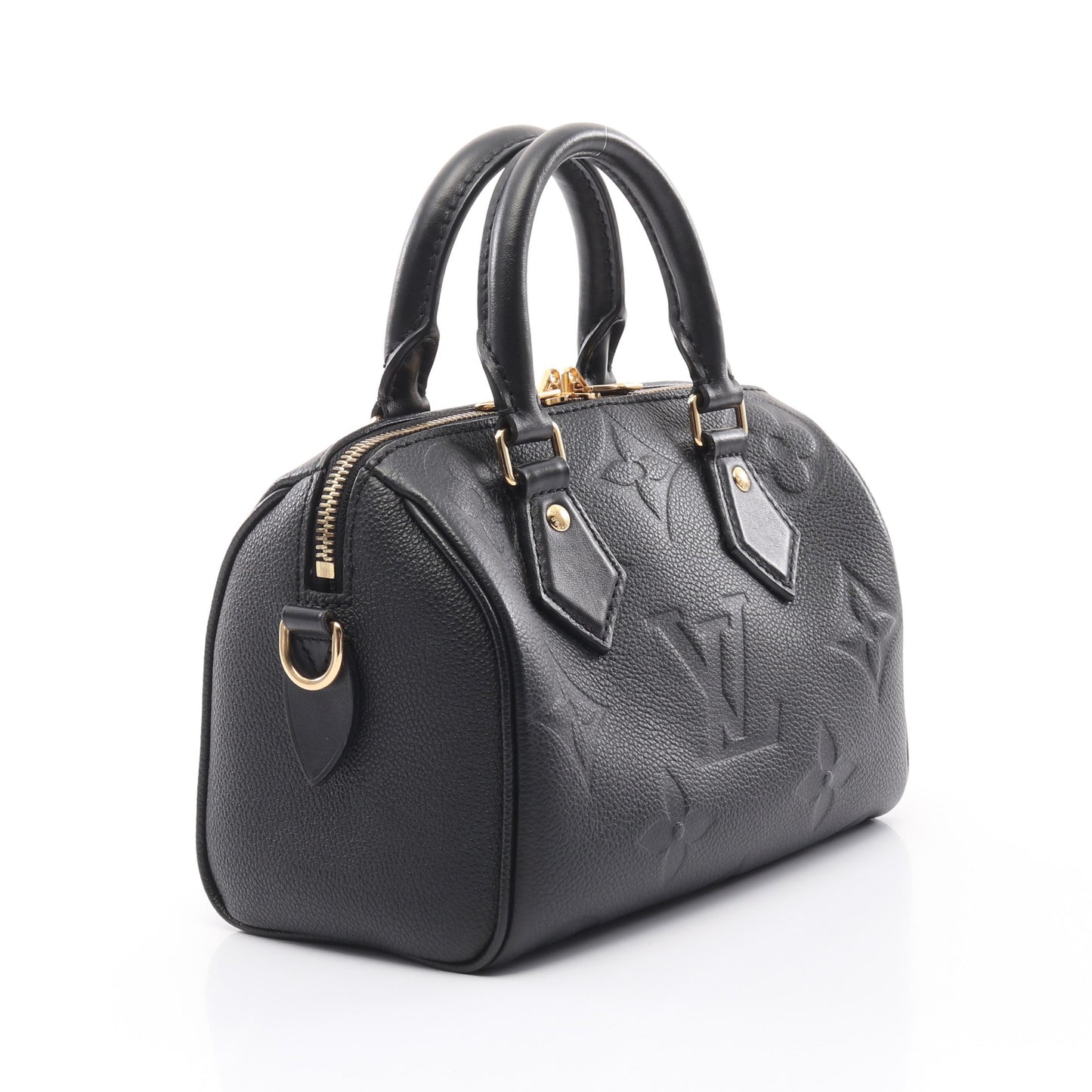 スピーディ バンドリエール 20 モノグラムアンプラント ハンドバッグ レザー ブラック 2WAY ルイヴィトン バッグ LOUIS VUITTON