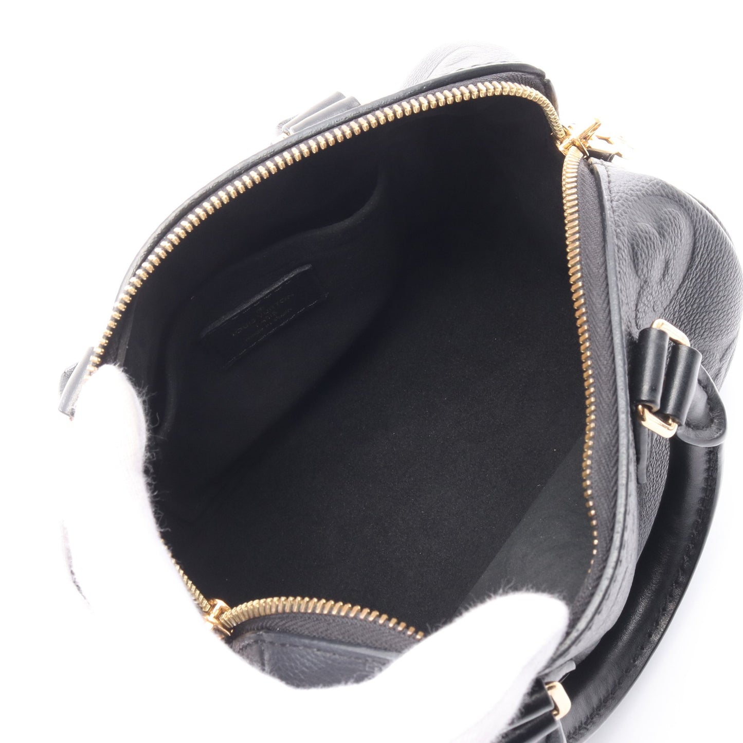 スピーディ バンドリエール 20 モノグラムアンプラント ハンドバッグ レザー ブラック 2WAY ルイヴィトン バッグ LOUIS VUITTON