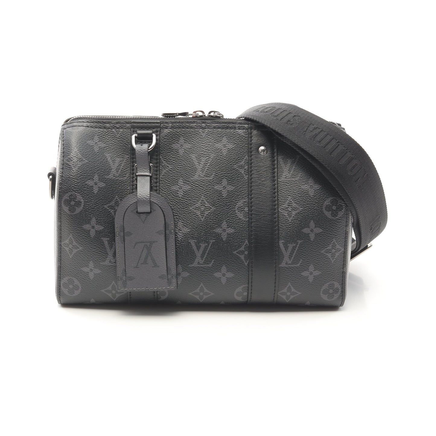 シティ キーポル モノグラムエクリプス リバース ショルダーバッグ PVC レザー ブラック グレー ルイヴィトン バッグ LOUIS VUITTON