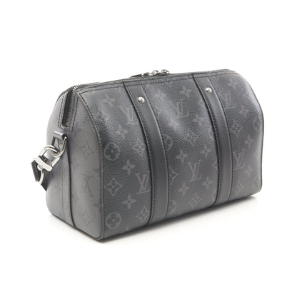 シティ キーポル モノグラムエクリプス リバース ショルダーバッグ PVC レザー ブラック グレー ルイヴィトン バッグ LOUIS VUITTON