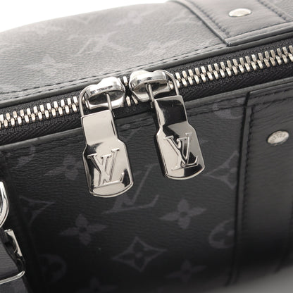 シティ キーポル モノグラムエクリプス リバース ショルダーバッグ PVC レザー ブラック グレー ルイヴィトン バッグ LOUIS VUITTON