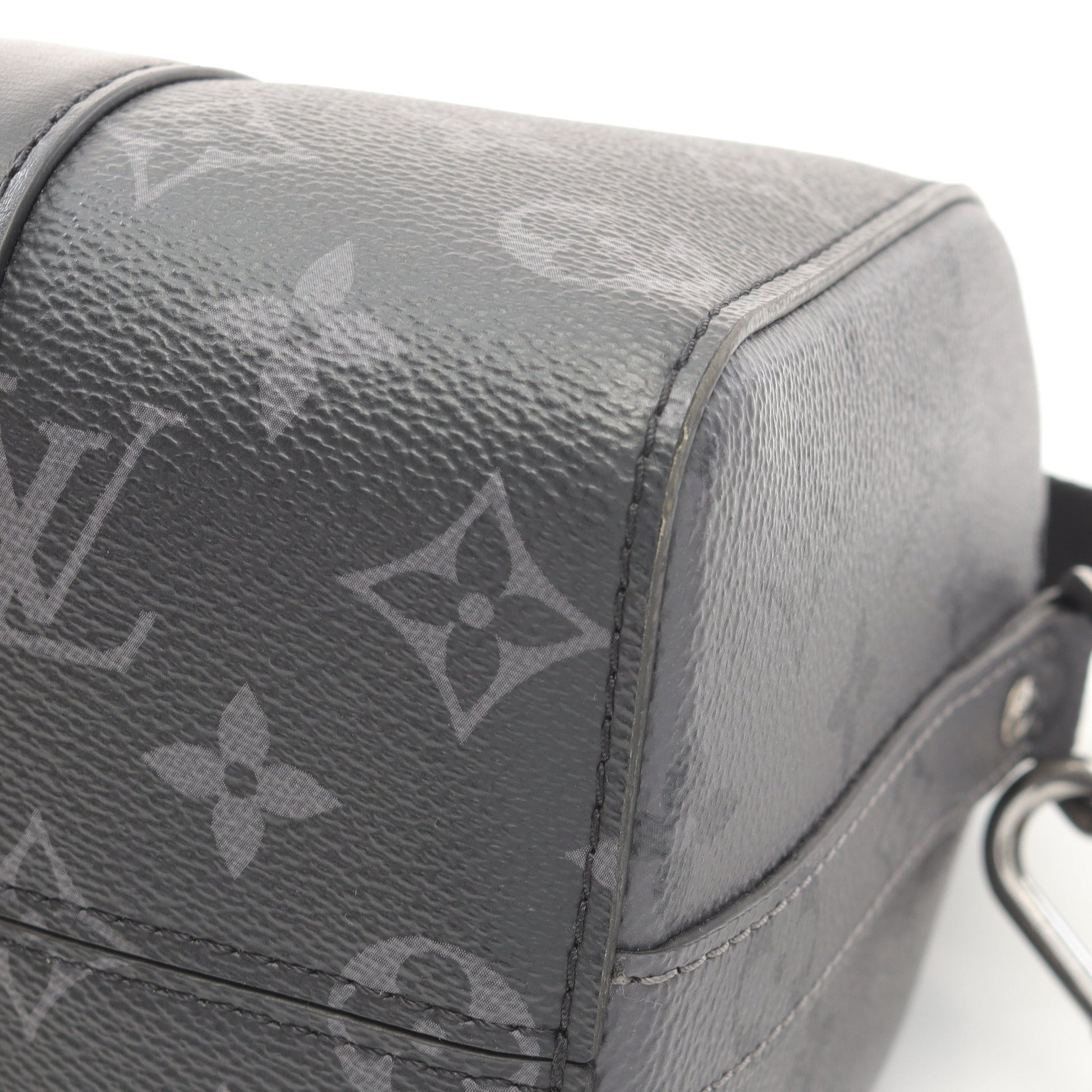 シティ キーポル モノグラムエクリプス リバース ショルダーバッグ PVC レザー ブラック グレー ルイヴィトン バッグ LOUIS VUITTON