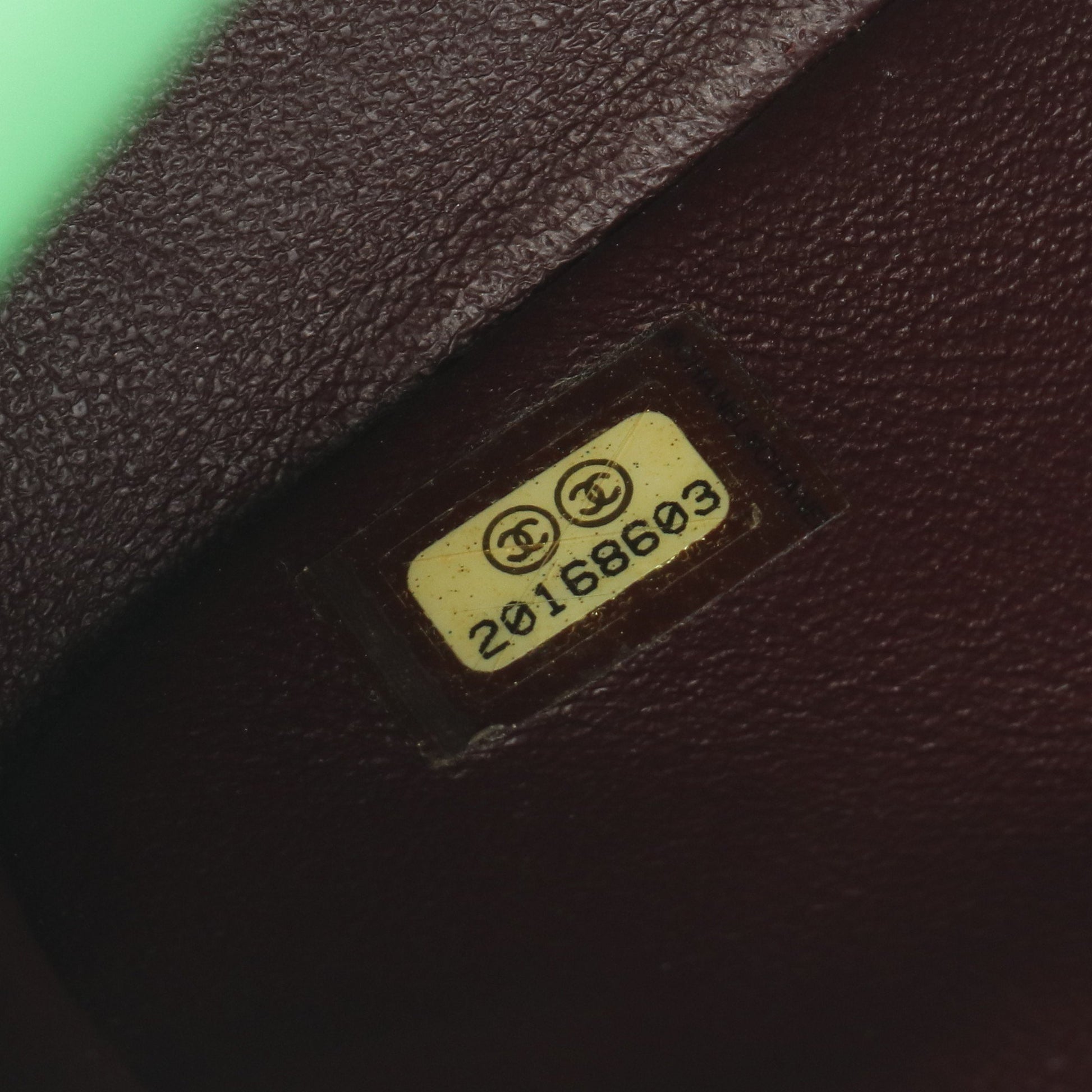 マトラッセ シングルフラップ チェーンショルダーバッグ コットンジャージー レザー グリーン ゴールド金具 シャネル バッグ CHANEL