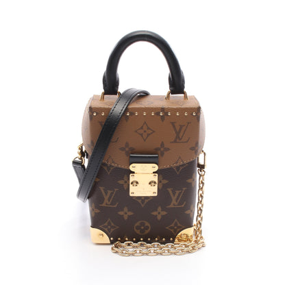 カメラボックス モノグラムリバース ハンドバッグ PVC レザー ブラウン 2WAY ルイヴィトン バッグ LOUIS VUITTON