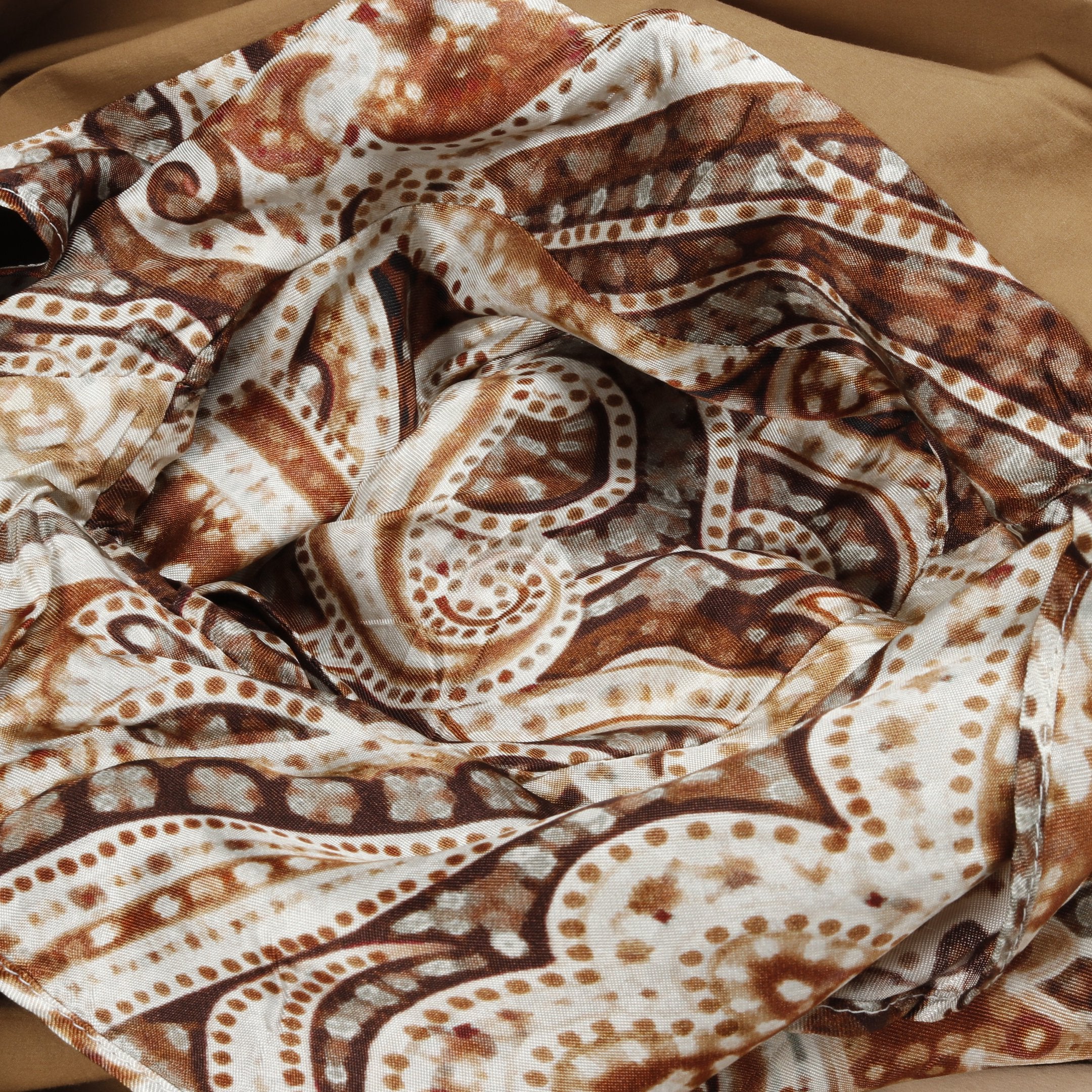 クレイジーパターン テーラードジャケット コットン ベージュ