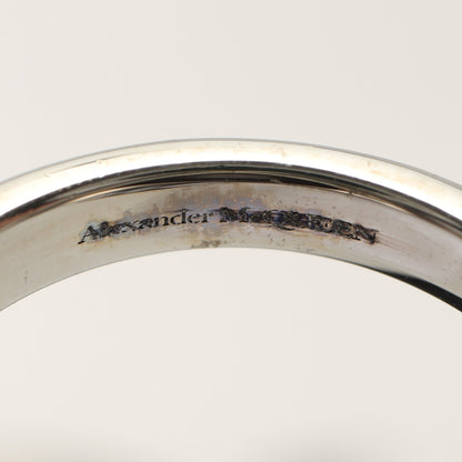 リング 指輪 フラワー クリスタル シルバー クリア アレキサンダーマックイーン アクセサリー ALEXANDER MCQUEEN
