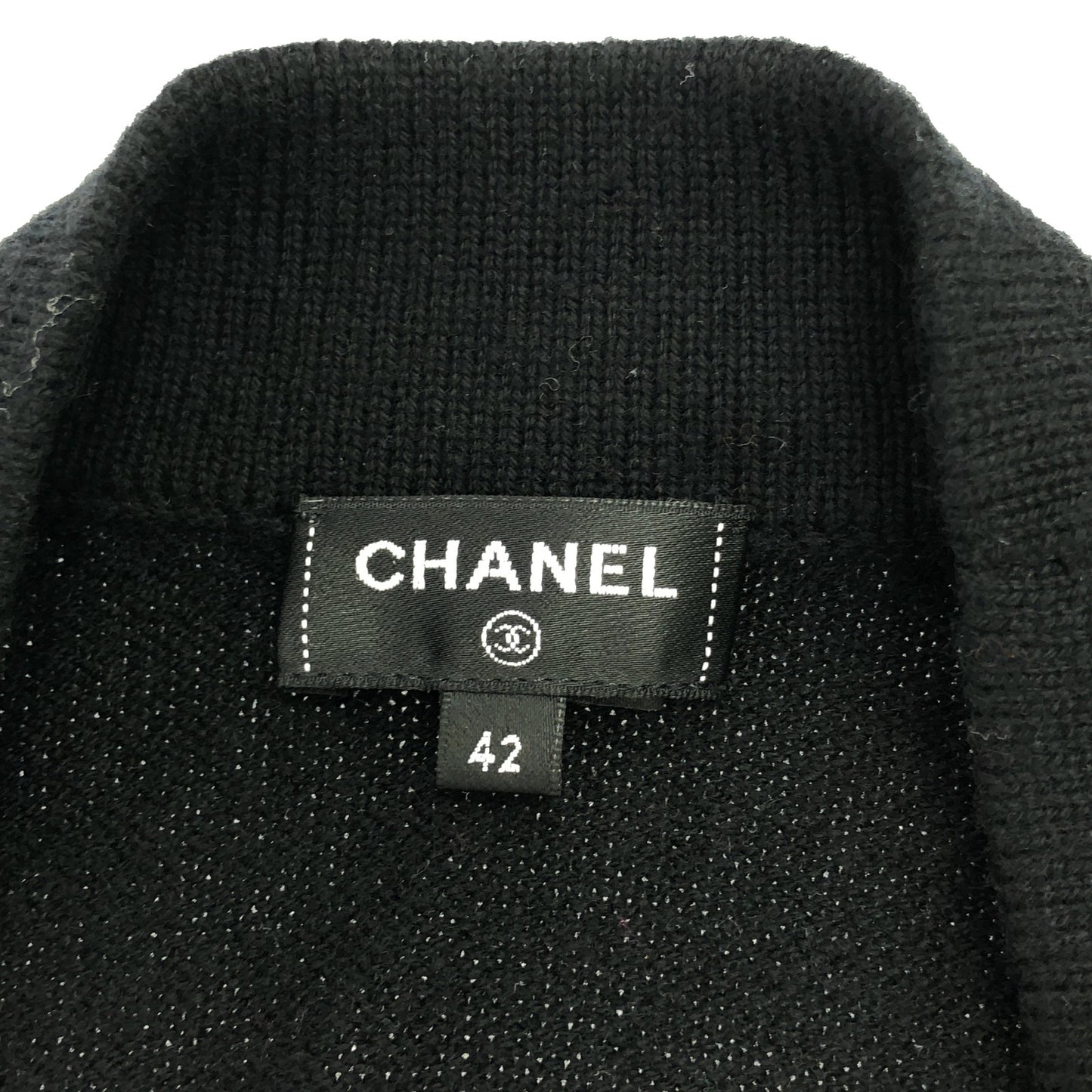 カーディガン カーディガン カシミヤ ブラック シャネル トップス CHANEL