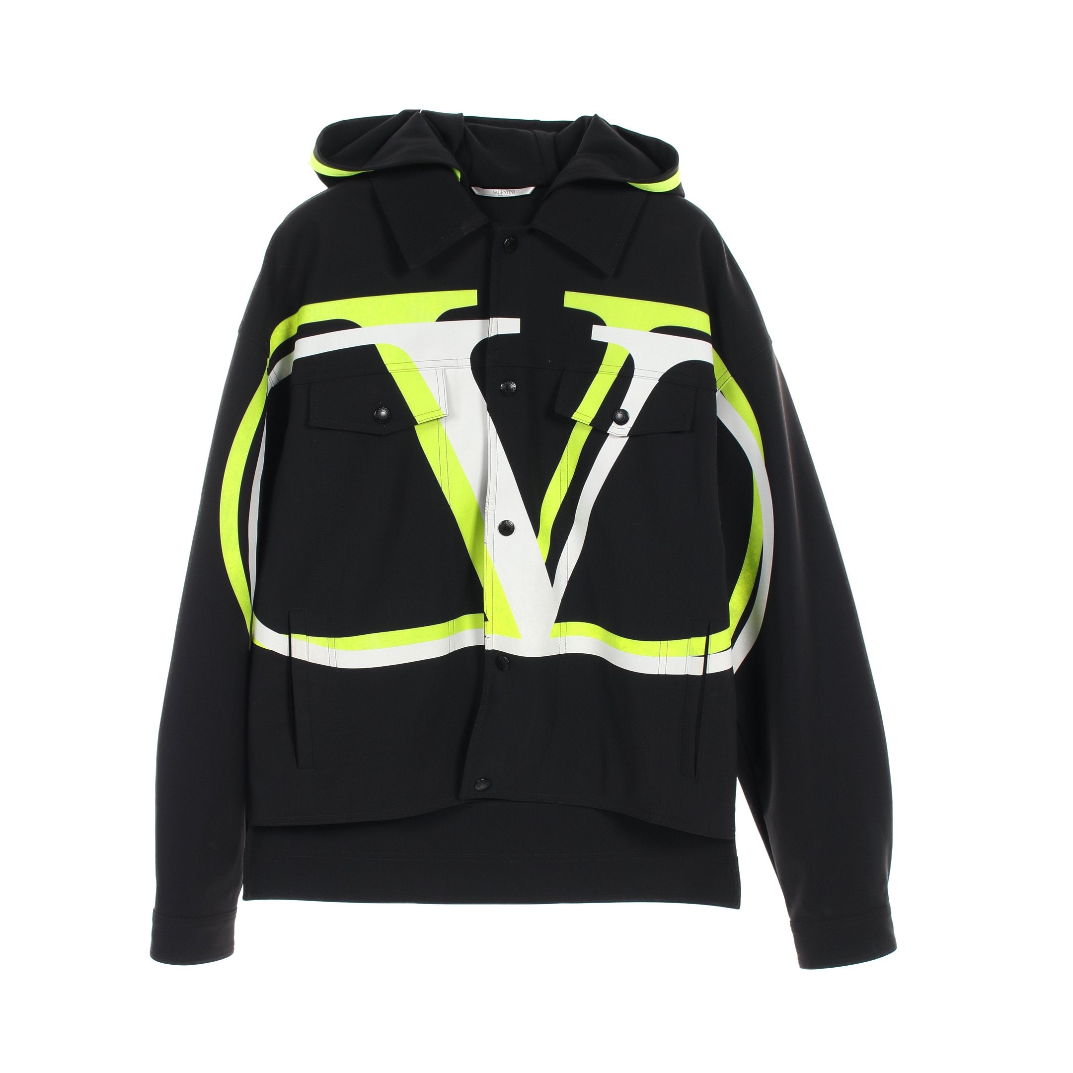 VALENTINO ナイロンジャケット 美品】VALENTINO ナイロンフード