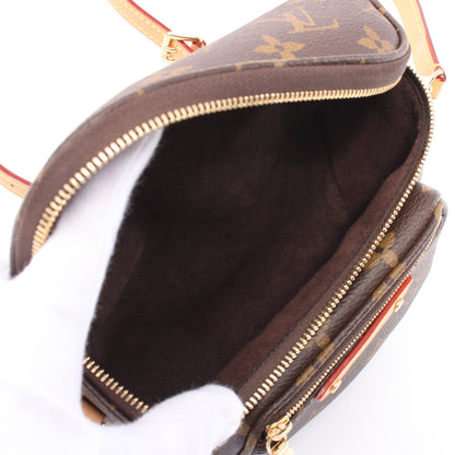 ミニ バムバッグ モノグラム チェーンハンドバッグ PVC レザー ブラウン 2WAY ルイヴィトン バッグ LOUIS VUITTON
