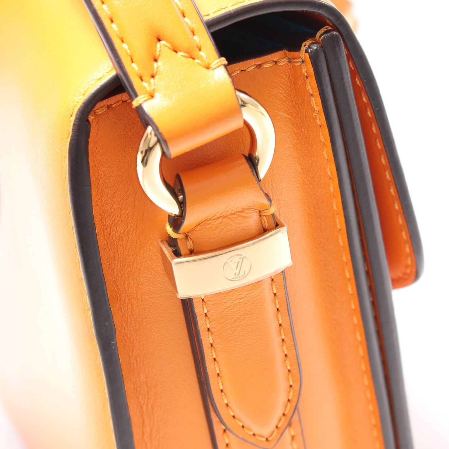 LV PONT 9 LVポンヌフ サマーゴールド ショルダーバッグ レザー オレンジ ルイヴィトン バッグ LOUIS VUITTON