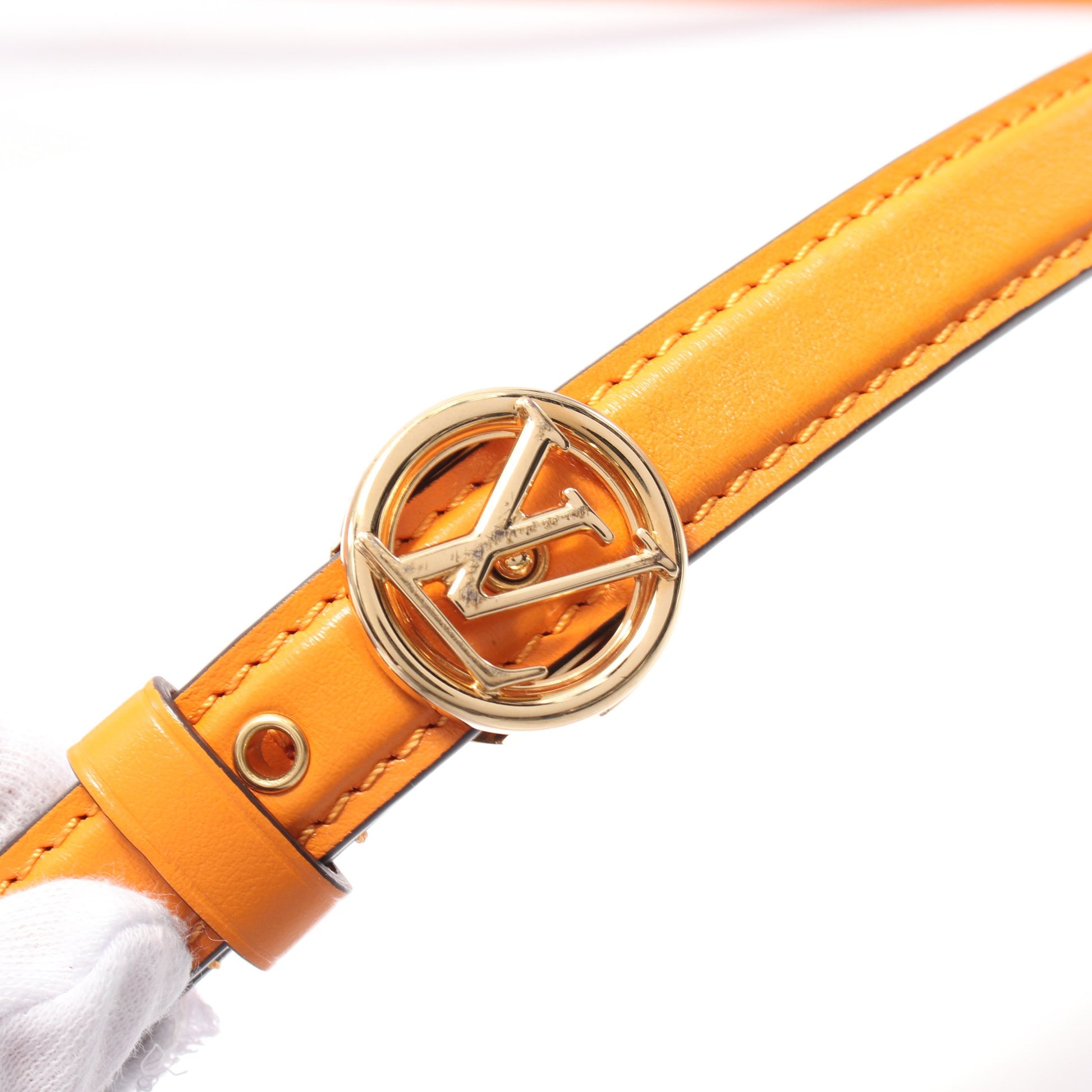 LV PONT 9 LVポンヌフ サマーゴールド ショルダーバッグ レザー オレンジ ルイヴィトン バッグ LOUIS VUITTON